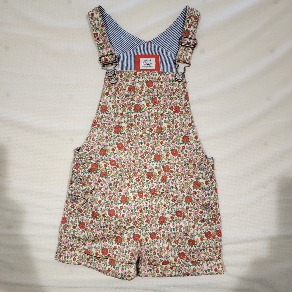 Mini Boden floral  romper. Size 5-6.